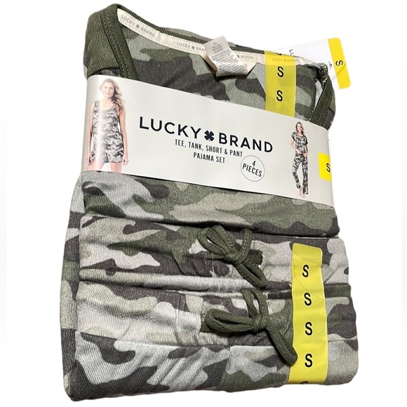 Lucky Brand - 4 PC Pyjamas Set - Picture 3 of 4